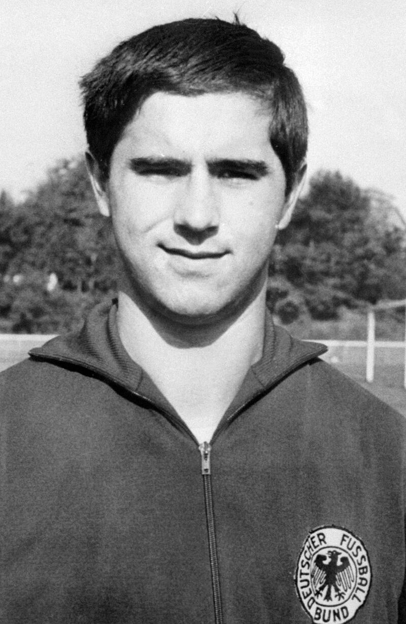 West German forward Gerd Muller at the 1970 World Cup in Mexico.