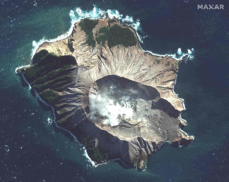 The White Island volcano in New Zealand on May 12, 2019. AFP