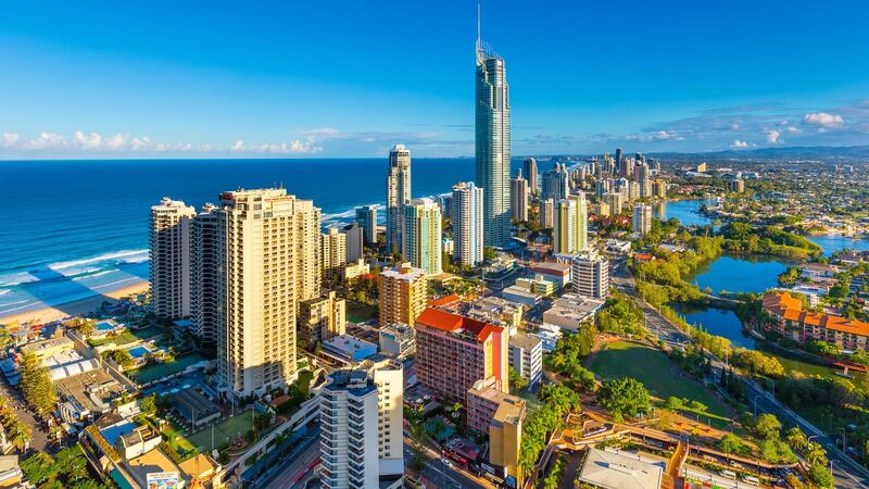 The city skyline of the Gold coast is one of the country's most recognisable. Barberstock