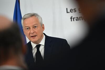 Finance Minister Bruno Le Maire appealed for a compromise from employers and unions. AFP 