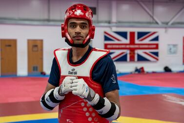 Farzad Mansouri has been selected to compete at the Olympic Games Paris 2024 in Taekwondo 80+ category for the IOC Olympic Refugee Team. Matt Kynaston for The National.