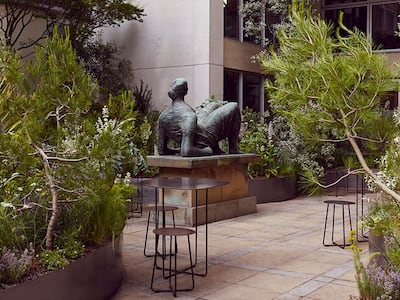 A serene and calming space in the heart of the city, the Hermes garden is centred around a sculpture by Henry Moore