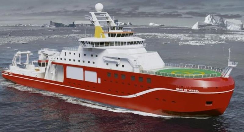  The name "Boaty McBoatface" may be given to this $288 million British research vessel.  Courtesy NERC
