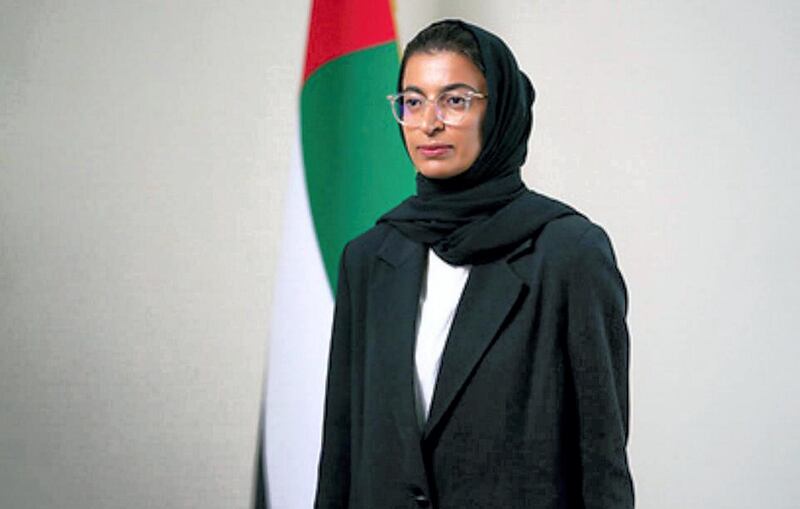 Noura bint Mohammed Al Kaabi, Cabinet Member and Minister of Culture and Youth. WAM