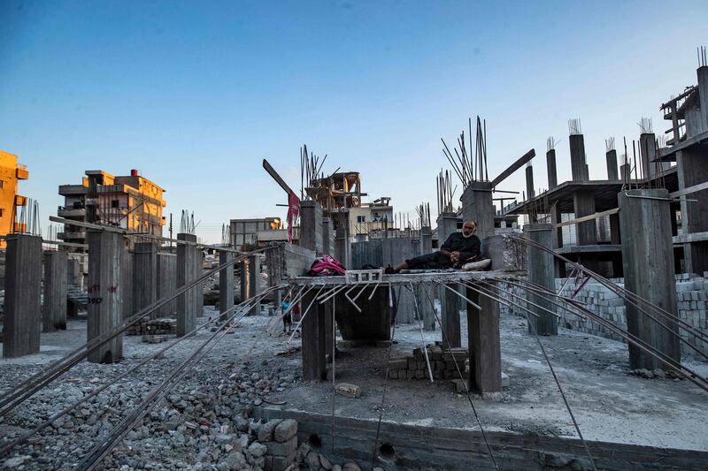 Rebuilding of residential houses and commercial buildings has been placed solely in the hands of civilians.