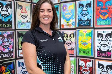 Gaynor Lowe, physical education teacher at The British International School Abu Dhabi, said it had been a challenge to move physical education online. Victor Besa / The National