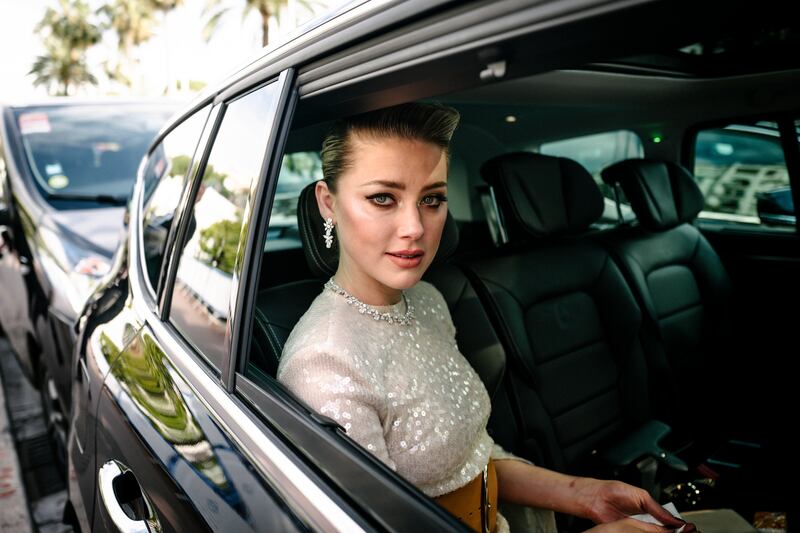  Heard leaves the Martinez Hotel during the 72nd annual Cannes Film Festival in 2019. Getty