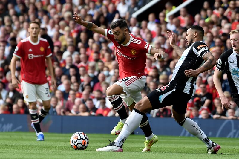 Jamaal Lascelles - 7: Newcastle’s captain had been excellent marshalling the team and was clearly frustrated at conceding just before half-time whistle. Fine block on Lingard cross that was set to find a red shirt in the middle but failed to close down Fernandes before third goal. AP