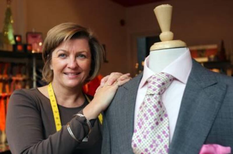 LONDON. 16th December 2011.Tailor Susannah Hall at her shop in London. Stephen Lock for The National. FOR ARTS & LIFE