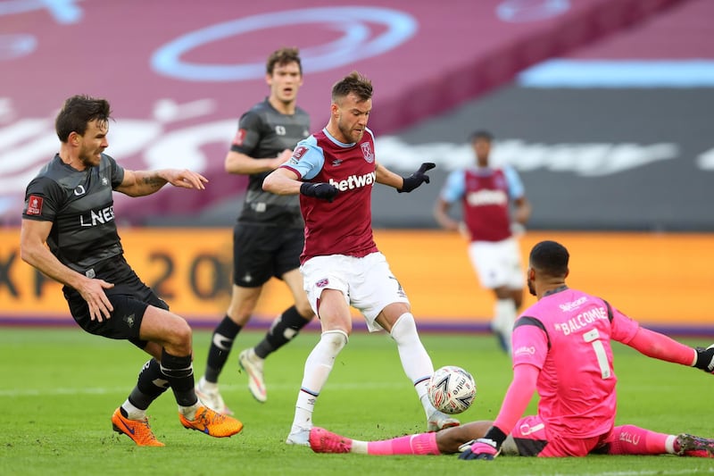 Centre forward: Andriy Yarmolenko (West Ham) – Came in and stood out against Doncaster, helping to set up Pablo Fornals’ early goal and scoring the Hammers’ second with a fine finish. AFP