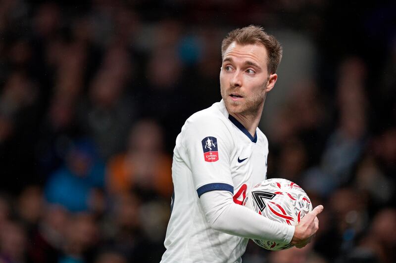 Tottenham's Christian Eriksen is free to talk to overseas clubs as he enters the final months of his contract. EPA