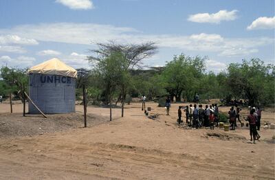 KENYA - AUGUST 01:  Camp A Sudanese Children 11ooo Kakuma On August 1st, 1992  (Photo by Alain BUU/Gamma-Rapho via Getty Images)