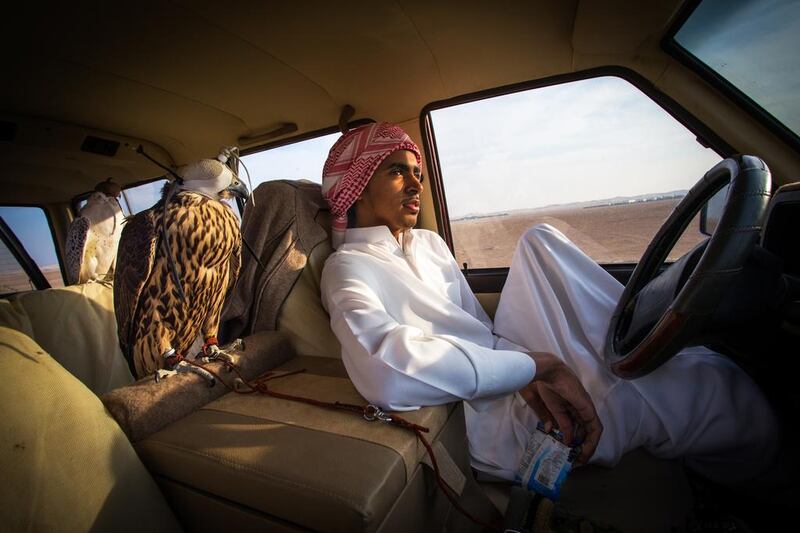 The collection is an in-depth study of the sport of falconry, made possible through the patronage of Abu Dhabi Sports Council and the funding of Columbia Threadneedle Investments.