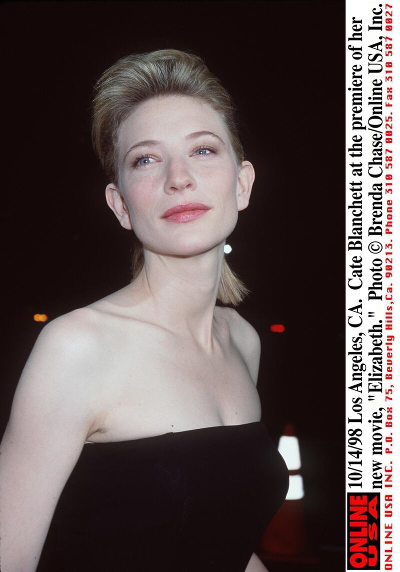 10/14/98 Los Angeles, CA. Cate Blanchett at the premiere of her new movie, "Elizabeth."