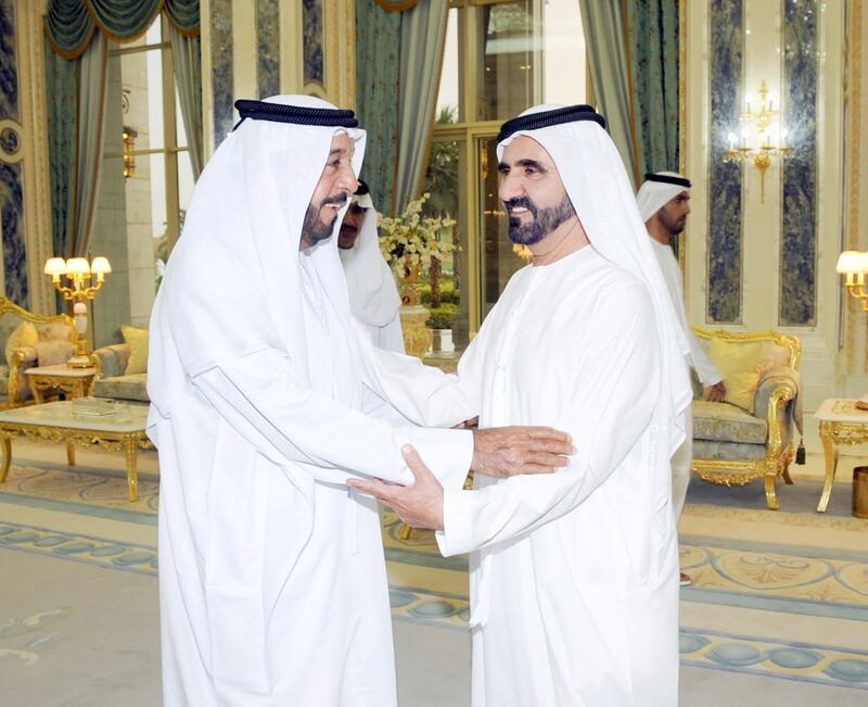Sheikh Khalifa and Sheikh Mohammed bin Rashid, Vice President and Ruler of Dubai. Wam