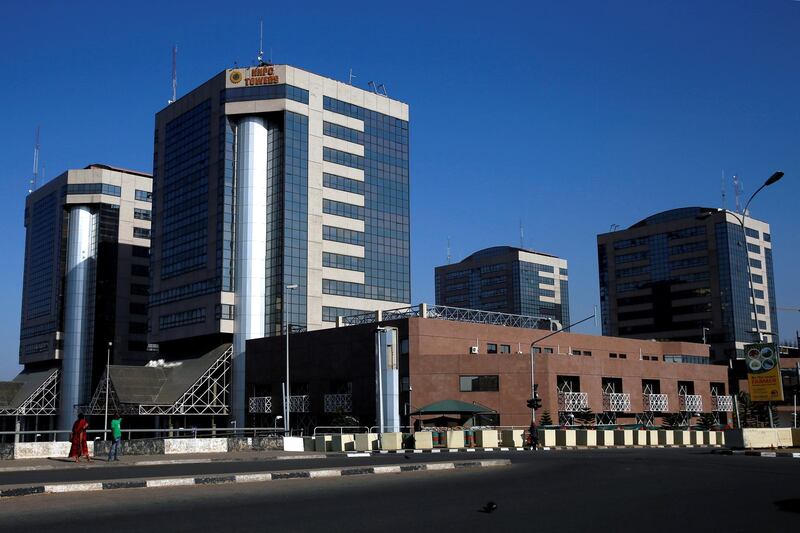 FILE PHOTO: The Nigeria National Petroleum Corporation (NNPC) headquarters are seen in Abuja, Nigeria December 5, 2017. REUTERS/Afolabi Sotunde/File Photo