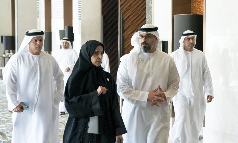 Sheikh Khaled bin Mohamed bin Zayed Al Nahyan attends the Abu Dhabi Private Sector Forum. All photos by Ministry of Presidential Affairs and Chris Whiteoak / The National