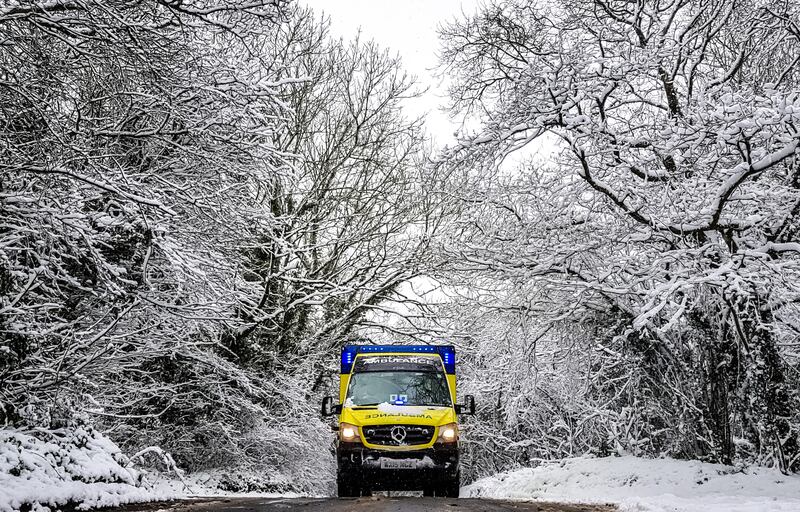 This photo of an ambulance battling the snow was taken by paramedic Joe Cartwright and won in the Our Environment category