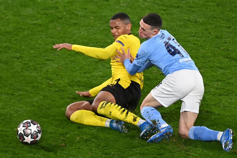 Manuel Akanji 6 – Had a good chance to double Dortmund’s lead soon after Bellingham’s goal, but his header didn’t trouble Ederson. At the other end, other than one mistake where he lost his footing, he stood his ground well. PA