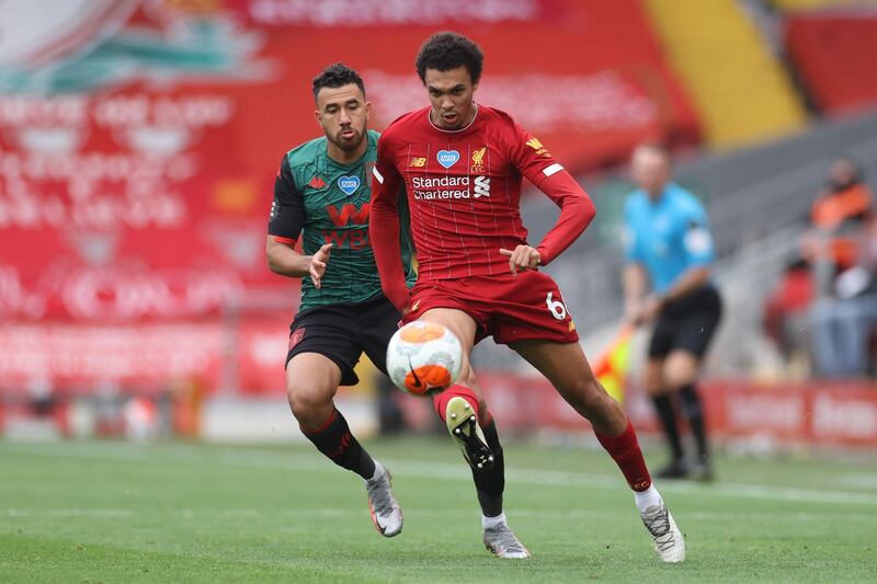 Trent Alexander-Arnold – 7, Among Liverpool’s most creative forces, which is hardly unusual. Played the pass before the assist for the opener. AFP