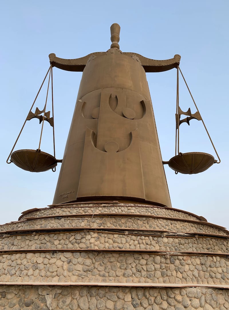 'Scales of Justice' is in Ras Al Khaimah. 