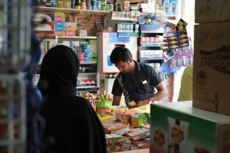 The Al Firdous Grocery store in the Mushrif area has made some modifications but will soon close for renovations in an effort to fully comply with the new Barqala regulations. Delores Johnson / The National