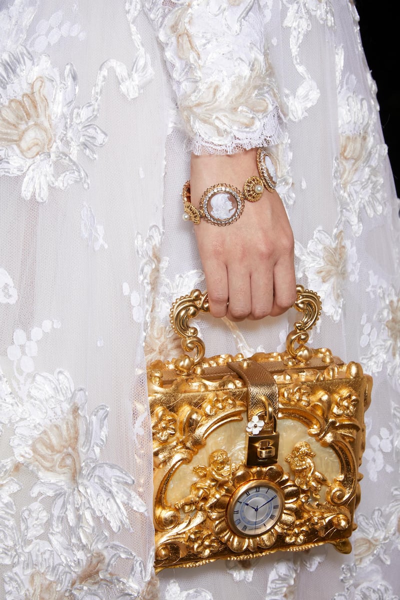 Accessories from Dolce & Gabbana's La Rinascita Alta Moda show. Courtesy Dolce & Gabbana