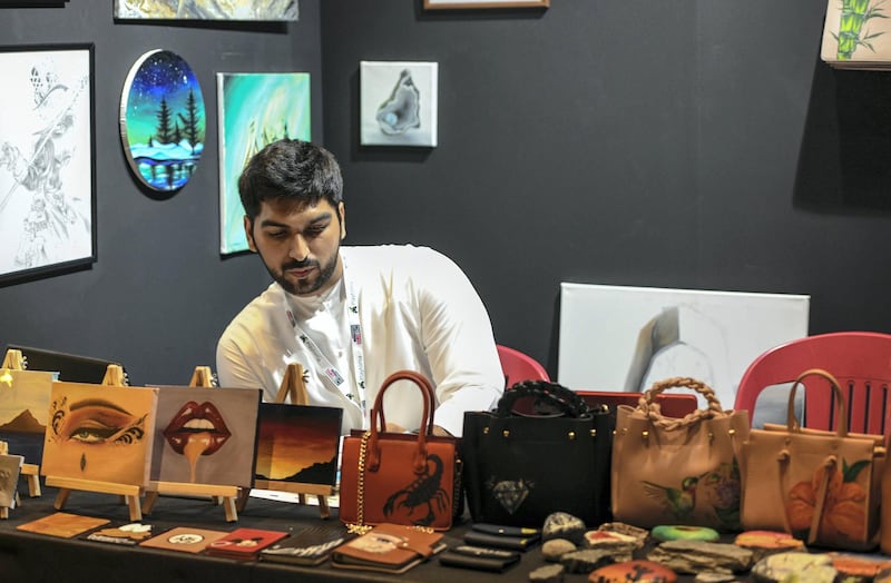 Abu Dhabi, United Arab Emirates - Stalls sell plenty of gaming items at GamesCon, ADNEC. Khushnum Bhandari for The National