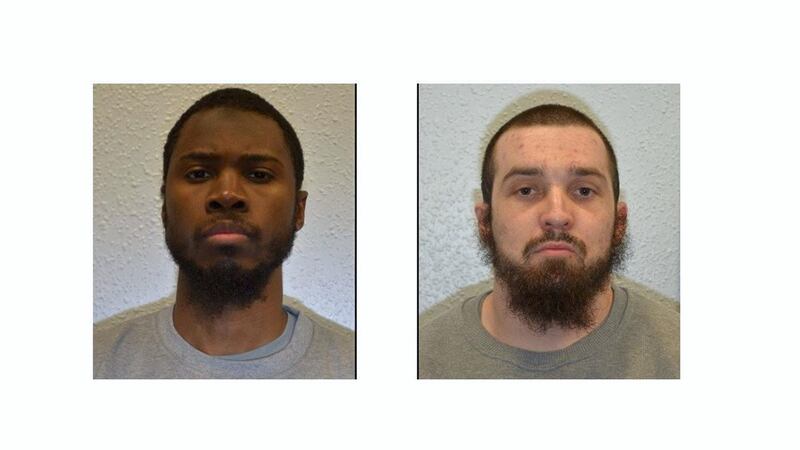 Brusthom Ziamani, 25, and Baz Hockton, 26, have been convicted of trying to murder a warder at top security Whitemoor prison in Cambridgeshire, east England. Metropolitan Police