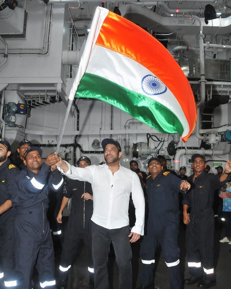 Bollywood star Salman Khan marks India's Independence Day on August 15. Photo: Instagram / beingsalmankhan