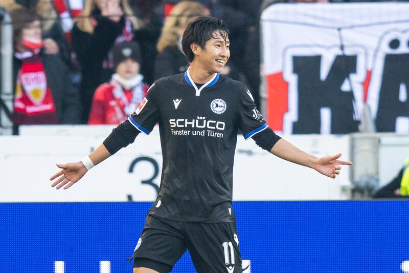 =10) Masaya Okugawa (Arminia Bielefeld) Seven goals in 19 games. AP
