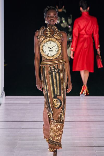 A look from Moschino autumn/winter 2022, ready-to-wear. Photo: Moschino