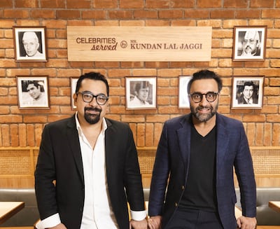 Amit Bagga, left, and Raghav Jaggi, owners of Daryaganj restaurant in New Delhi, have claimed the right to use the tagline 'by the inventors of butter chicken and dal makhani'. Photo: Daryaganj