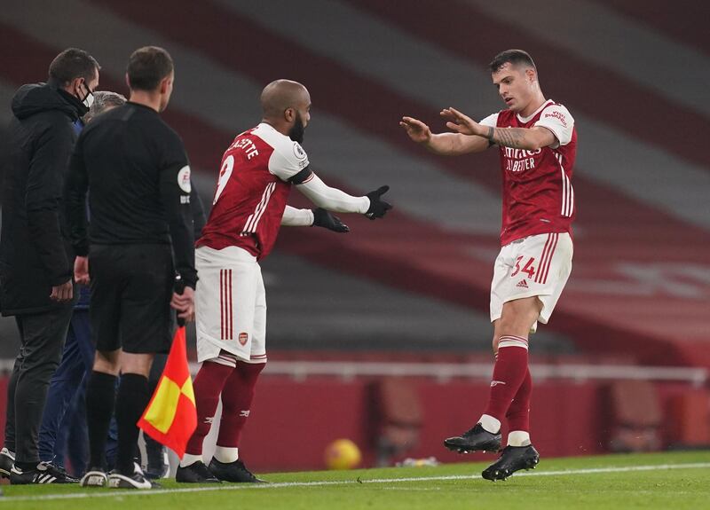 Granit Xhaka, 4 – Like Ceballos, he had minimal impact in a passive opening 45 minutes from his side and things didn’t get much better after the break which led to his withdrawal for the closing stages. Reuters