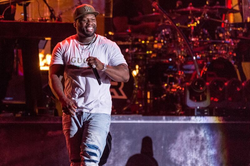 NEW YORK, NY - JUNE 03:  50 Cent performs live on stage during Day 3 of the 2018 Governors Ball Music Festival on June 3, 2018 in New York City.  (Photo by Steven Ferdman/Getty Images)