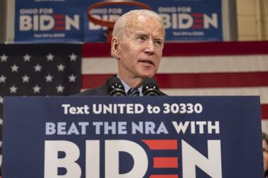 Former vice president Joe Biden, 2020 Democratic presidential candidate, speaks during a campaign event in Columbus, Ohio, US, on Tuesday, March 10, 2020. Bloomberg