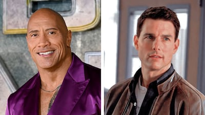 Dwayne Johnson said losing out on the role of Jack Reacher to Tom Cruise made him work harder. Photos: Getty Images, Paramount Pictures