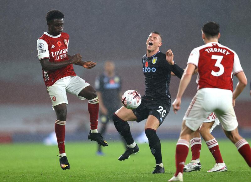 Bukayo Saka 4 – Looked dangerous when going forward but couldn’t match his usual standards and was unfortunate at the other end when he bundled into his own net.  Getty