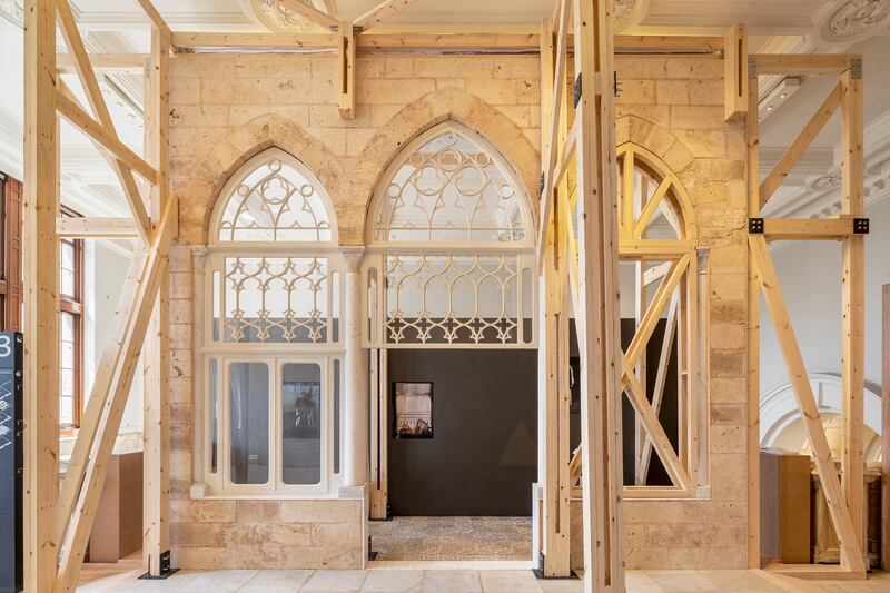 'The Lebanese House: saving a home; saving a city' exhibition at the V&A in London explores the reconstruction of Lebanon's capital after the 2020 port explosion. Photo: Ed Reeve