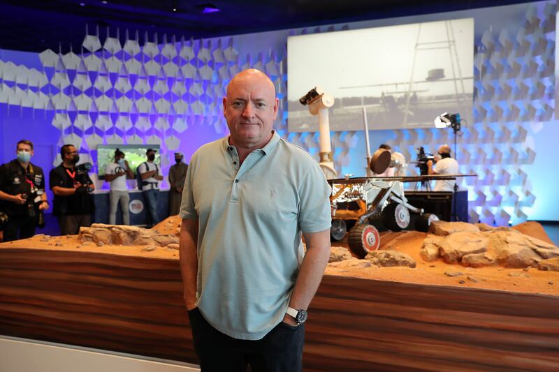 Scott Kelly, American astronaut at the US pavilion at Expo.