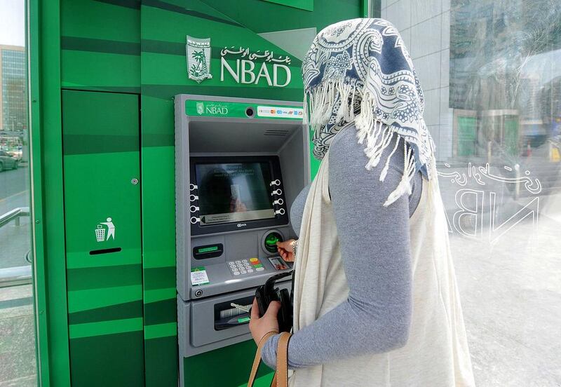 National Bank of Abu Dhabi attributed the fall in its income to a decline in investment gains and other operating income. Ben Job / Reuters