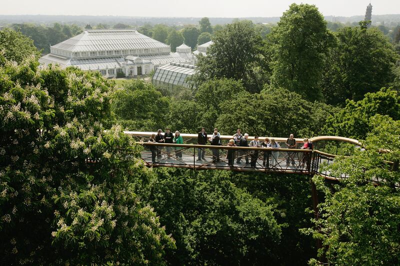 The Royal Botanic Gardens at Kew in London are popular with local and international visitors.
