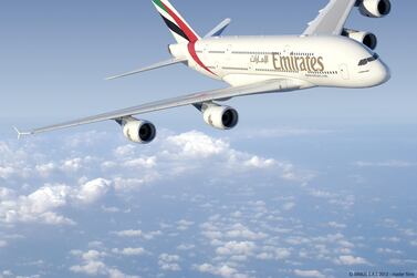 Emirates will operate a double-decker A380to Bahrain in a special one-off flight in December. Courtesy Emirates 