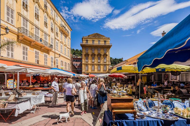 Market shopping in Cours Saleya. Getty Images