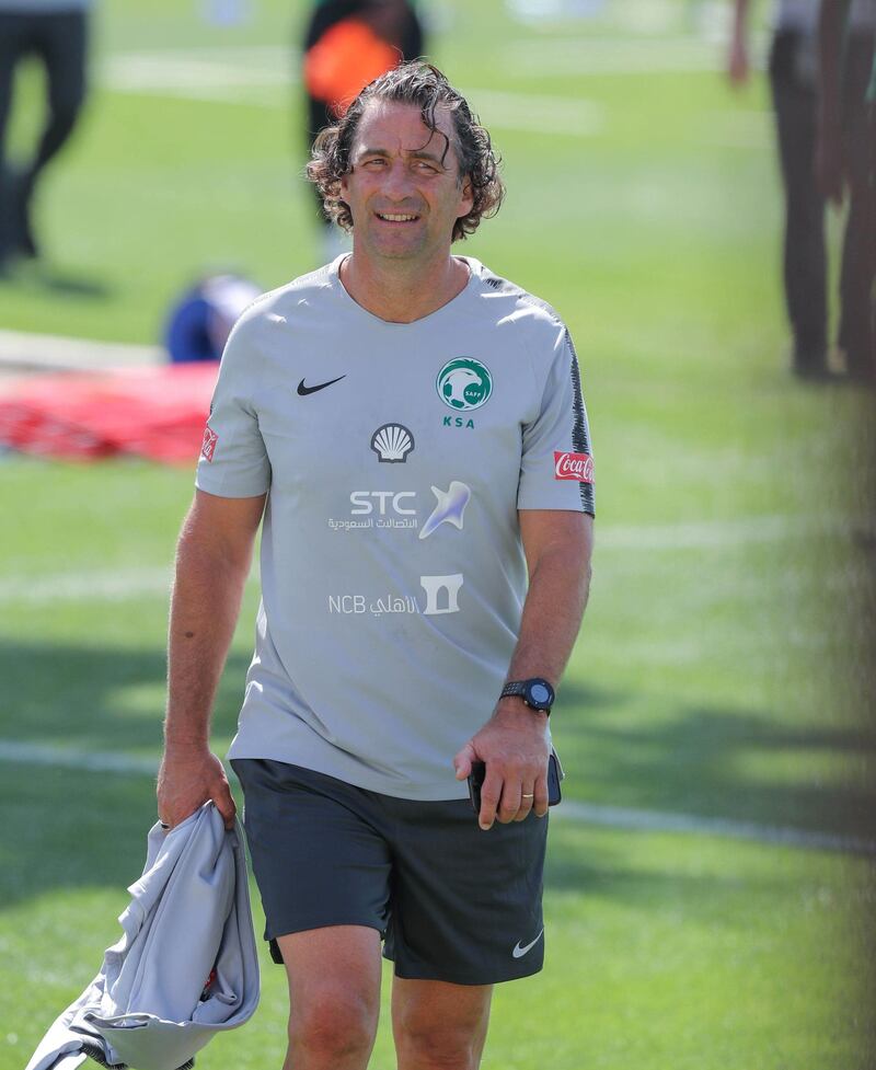 Manager Juan Antonio Pizzi. Courtesy Saudi Arabia Football Federation 