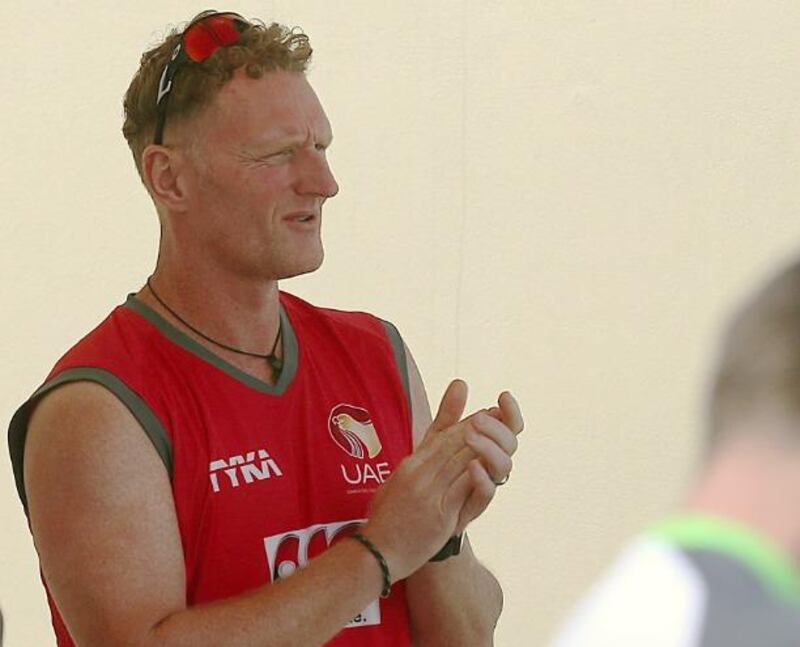 Dougie Brown took interim charge of the UAE cricket team between February and May, and now has the positon full-time. Satish Kumar / The National 