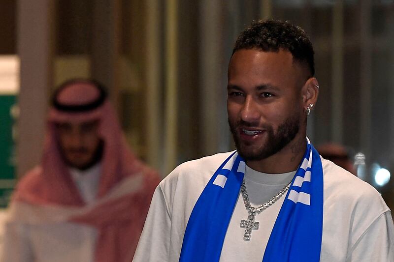 Neymar will be unveiled as an Al Hilal player on Saturday. AFP