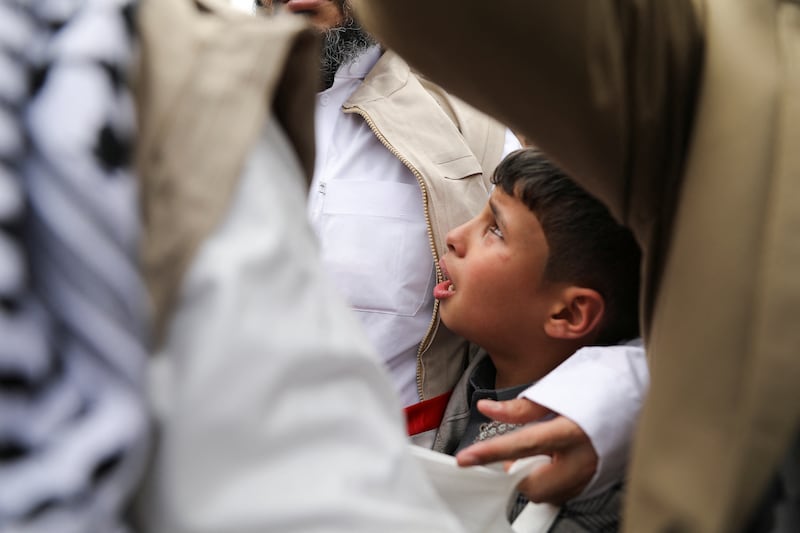 Relatives waited for the return of loved ones. Reuters