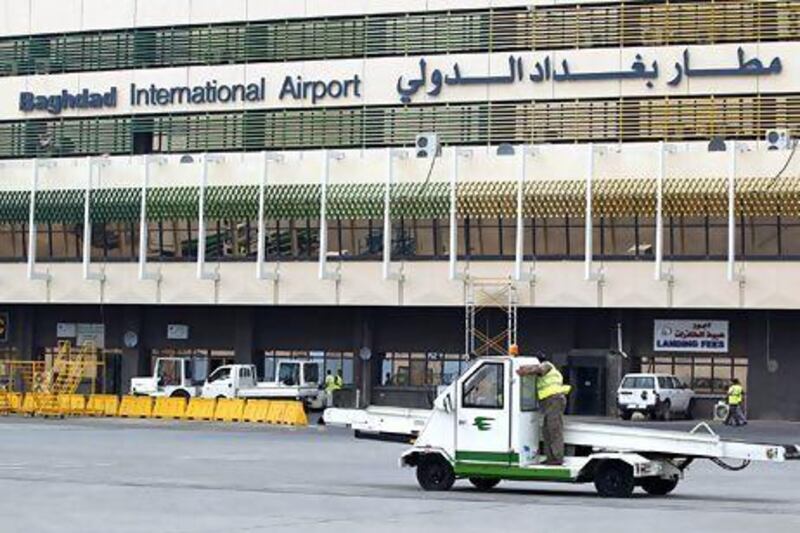 The new airport, which is expected to manage 20 million passengers a year, will ease the pressure on Baghdad International Airport, above. Mohammed Ameen / Reuters