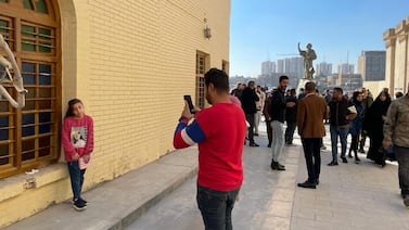 There were 31.95 million users in TikTok in Iraq as of last month - a majority of Iraq's 44.5 million population. Sinan Mahmoud / The National